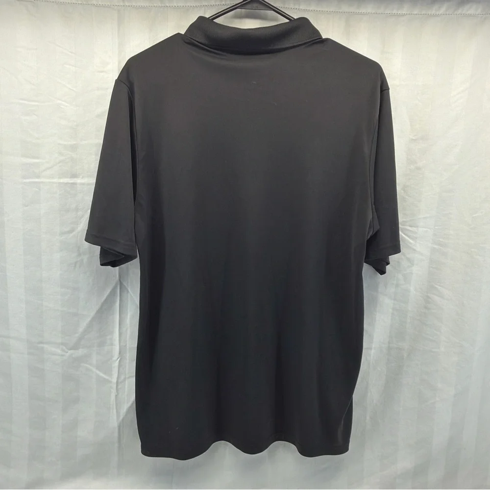 Hanes Men's Black Polo Shirt‎